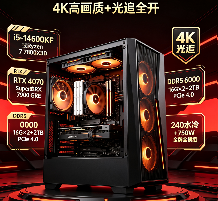 1万元高端装机：4K高画质+光追全开
