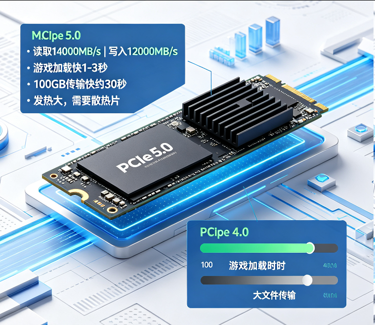 PCIe 5.0固态硬盘实测：速度翻倍，体验提升多少？