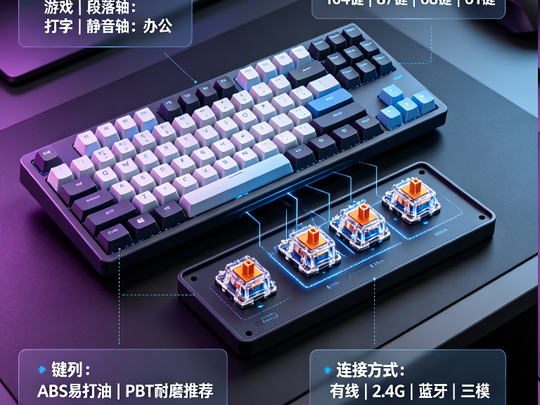 机械键盘选购指南：轴体、配列、键帽怎么选？